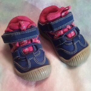 Smartfit Blue and Pink Sneakers with Velcro Straps